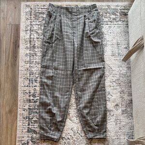 Garage Gray Trousers with Relaxed Fit and Tapered Leg
